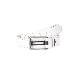 Redbridge by Cipo & Baxx Herren Leder Gürtel Belt 9410 weiß, schwarz