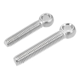 sourcing map Lifting Eye Bolt Set M5 x 25mm M5 x 30mm 304 Stainless Steel Threaded Eyebolt for Hanging Lifting