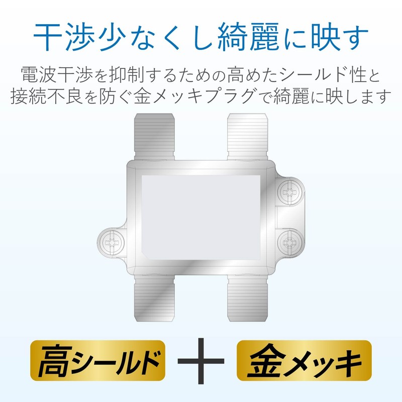 DX Antenna Splitter [2K 4K 8K Compatible] 3 Distribution, All