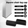 20 Pack 1" X 2" Rectangle End Caps Tubing End