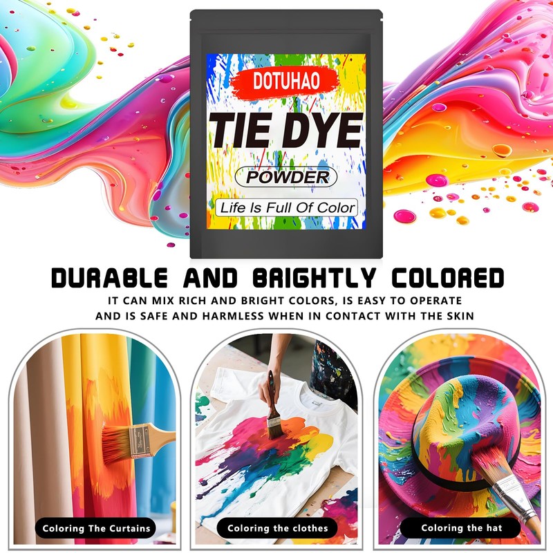 Tie Dye Powder, Dark Blue Tie Dye for Clothes, Fabric
