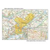 Globe Turner Philadelphia, PA Wall Map, Large - 22.75" x