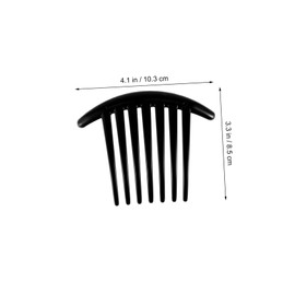 Outanaya 6pcs Plastic French Side Combs for Women Lightweight Hair Clip Combs for Easy Styling for Long Hair Durable and Comfortable for Daily Use