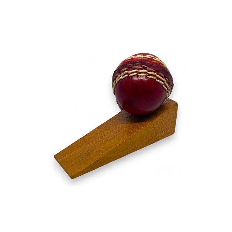 CRICKET-GIFTS Door Stop Door Wedge Real Mini Leather Cricket Ball