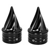 Lynlane 1 Pair Twisted Front Wheel Axle Nut Covers Conical