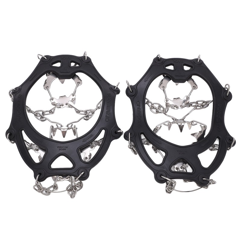 Ice Traction Cleats Shoe Crampons Snow Grips with 19 Spikes