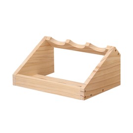 Wine Rack 3 Bottle Pine Wood Versatile Wine Storage Shelf Display Organizer for Home Restaurant Bar