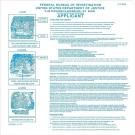 Crime Scene 50 ATF FD-258 Fingerprint Cards Applicant ATF Form 1 ATF eForm 1, ATF Form 4 & 5