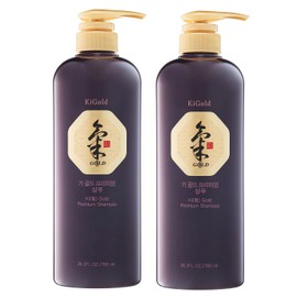 Daeng Gi Meo Ri - Ki Gold Premium Shampoo 780ml(2 pcs) +Traveling Pouch Sample 10ml(10pcs), Samples may vary