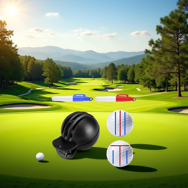 WaigN Fade-Resistant Golf Ball Liner, Advanced Design Ball Marking Tool