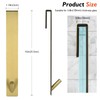 Kontoyo 10 Inch Extended Over Door Hooks, Stainless Steel Towel