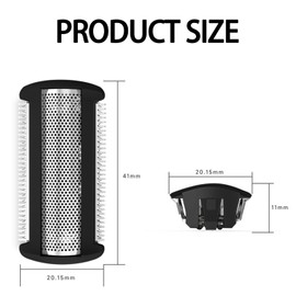 2PCS BG2000 Replacement Foil Head Compatible with Bodygroom Series 7000 (BG7030/BG7040), 5000 (BG5025) & 3000 – Hypoallergenic Wet/Dry Shaving System