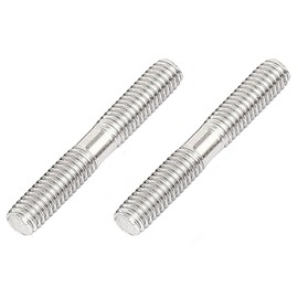NACX M6x40mm Double End Threaded Bolt, 304 Stainless Steel Double End Threaded Stud Screw Bolt, 30Pcs