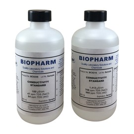 Biopharm Conductivity 2-Point Calibration Standard 2-Pack 8oz Each 100 uS and 1413 uS NIST Traceable