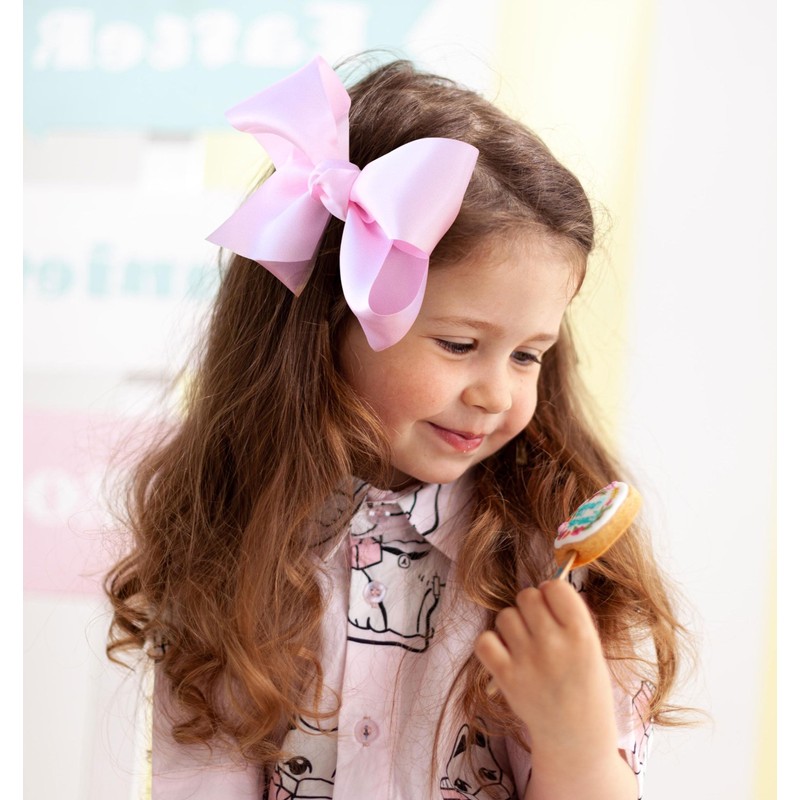 HAIRBOWS.COM Lazos para El Cabello de Satén para Niñas con