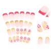 Healvian 24pcs Women Press-on Nails Fake Nails for Women Glue-on