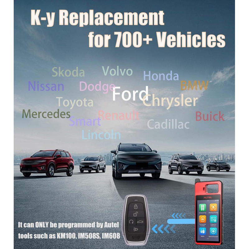 Autel MaxiIM IKEY IKEYAT5TPR Programmable Smart Key Replacement 5 Buttons