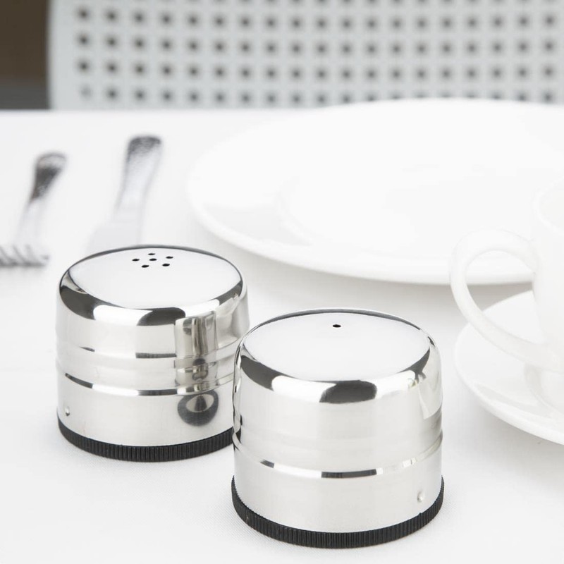 Olympia Jumbo Salt and Pepper Shaker Set Made of Stainless