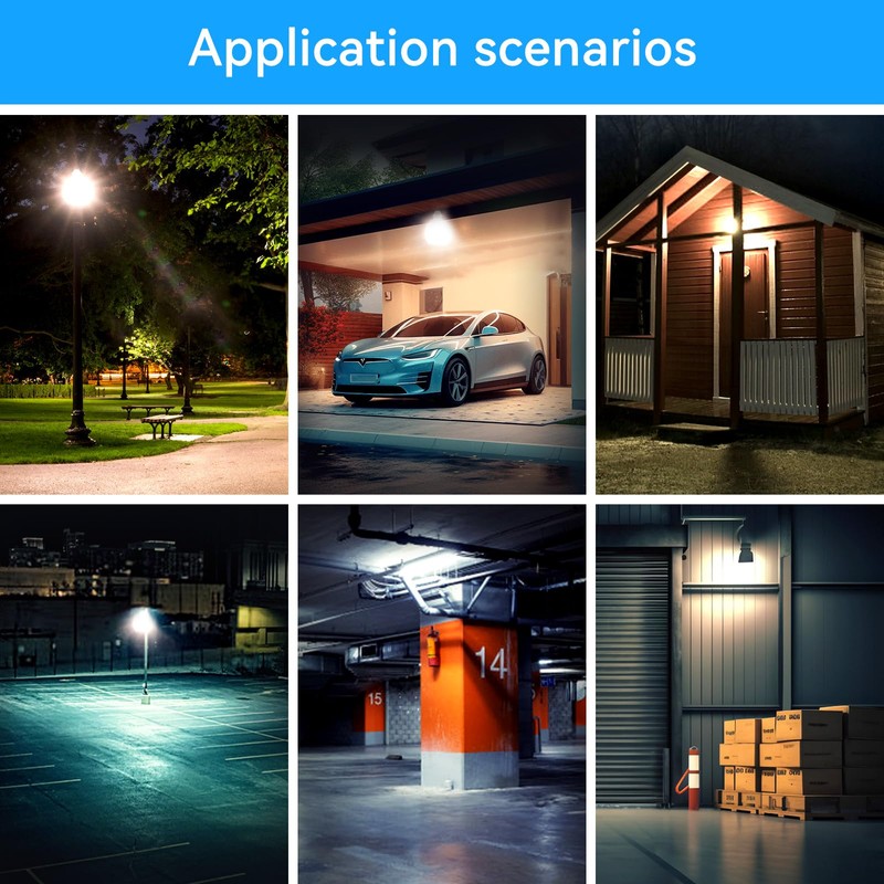 4Pack-60W LED Flood Light Outdoor,6600lm LED Work Light with 6FT