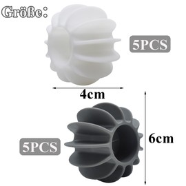 luckaide Dryer Balls, Pack of 10 Wash Balls for Down Jackets, Washing Ball for Washing Machine, Reusable Dryer Ball, Dryer Balls, Tumble Dryer Ball for Clothes Cleaning (6 x 4 cm)