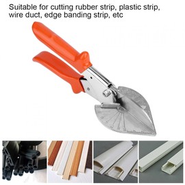 Multi Angle Miter Shears, 45 to 135 Degree Adjustable Angle Scissors Cutter Hand Tool Shoe Molding for Cutting Soft Wood Plastic(Adjustable Naranja)