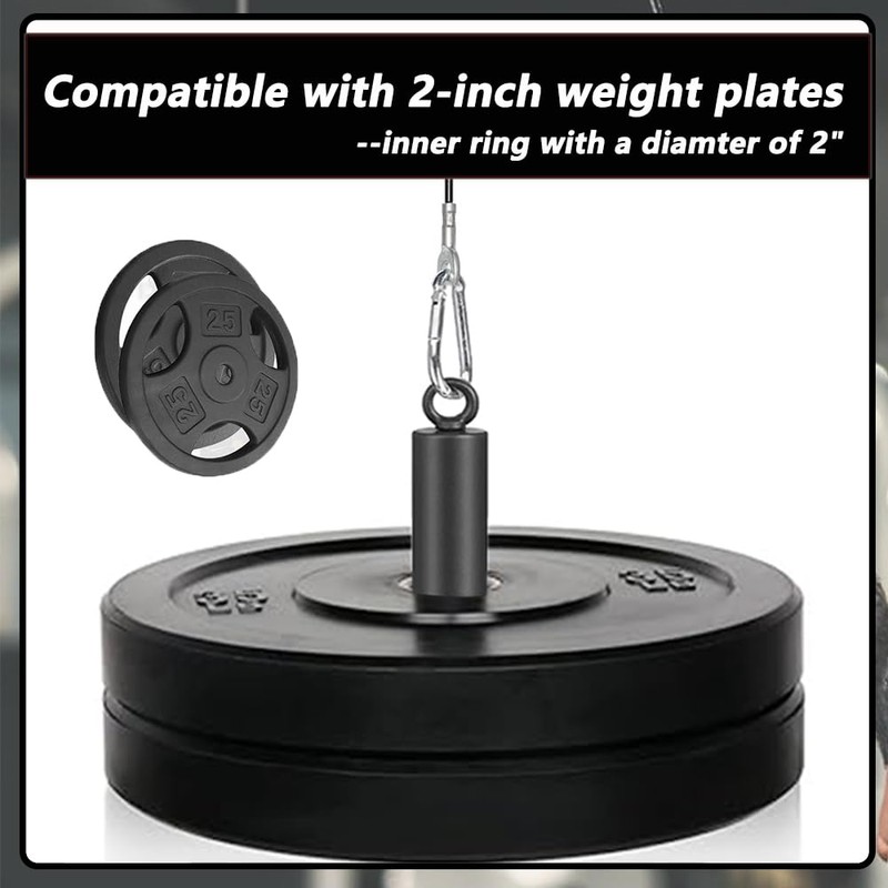 LOOEEL Weight Loading Pin with Heavy-Duty Hook and Loop,Suitable for