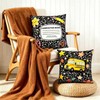 2Pcs Back to School Pillow Covers 18" x 18" School-Bus
