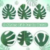 Tenceur 150 Pcs Palm Leaf Placemats 7.2'' Tropical Palm Leaves