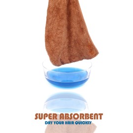 Luxury Quick Magic Hair Dry Hat 100% Cotton Water Absorbent Drying Wrap Twist Towelling Hair Turban Dry Caps with Loop and Button Fastener –Size 62x23cm -Pack of 3- Silver Grey