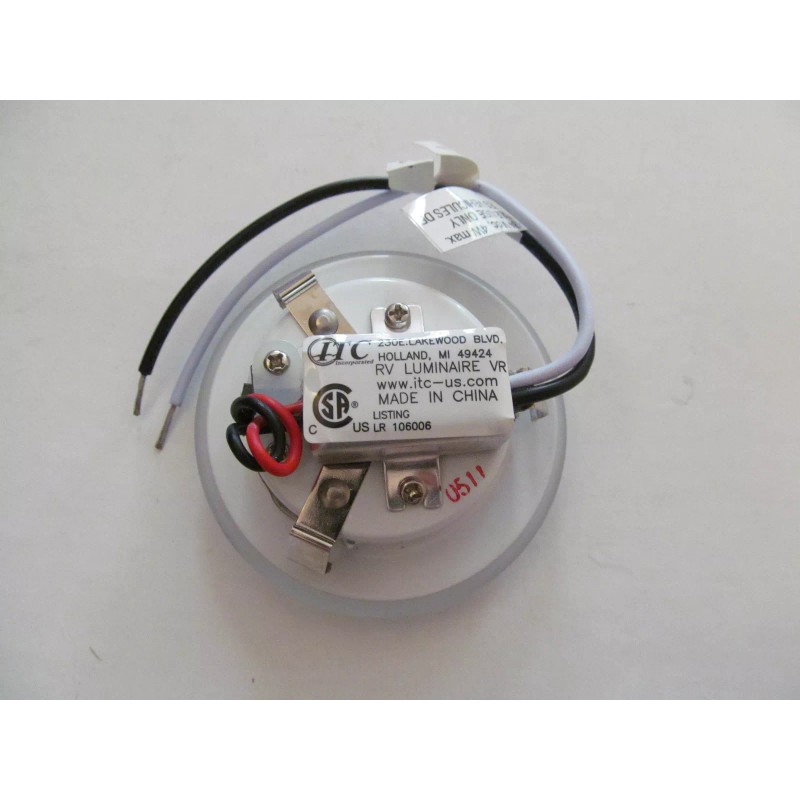 ITC RV LED 3" Radiance Overhead Light w/ Leaf Springs