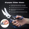 Heavy Duty Kitchen Shears with Unique Curve Blade, No Rust