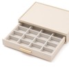 Francfranc Franc Stacking Jewelry Box Ring Earrings White