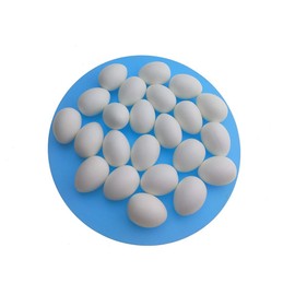 Huwaimi 13g Solid Plastic Eggs Dummy Eggs for Racing Pigeons (White 25pcs)