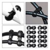 Saipor 20pcs Bike Cable Clasps S-Hook Clips Bicycle Rotatable for