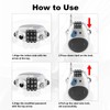 2Pcs Retractable Wire Combination Lock, 3 Digit Cod Anti-Theft Telescopic