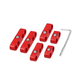 A ABSOPRO 1 Set 7mm-8mm Car Spark Plug Wire Separator Looms Divider Clamp Red Item Replacement