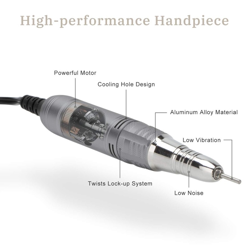 MD-108 Grey Nail Drill Handpiece