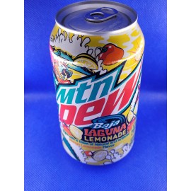 Mountain Dew NEW MOUNTAIN MTN DEW BAJA LAGUNA LEMONADE 12 OZ CAN MANGO FLAVORED