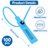 Numbered Plastic Security Seals for Cargo & Shipping – 100-Pack,