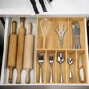 Fabsome Silverware Organizer for Kitchen Drawers, 2.5'' Deep 12.8'' Wide