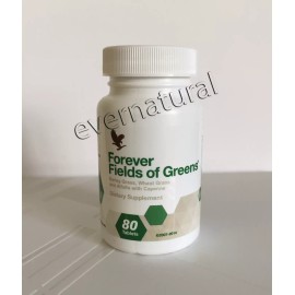 Forever Living Products 2 bott. of Forever Fields Of Greens (80 tab.ea) Healthy digestion. Kosher/Halal