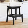 HOUCHICS Wooden Step Stool for Adults with 400lb, Wood Step