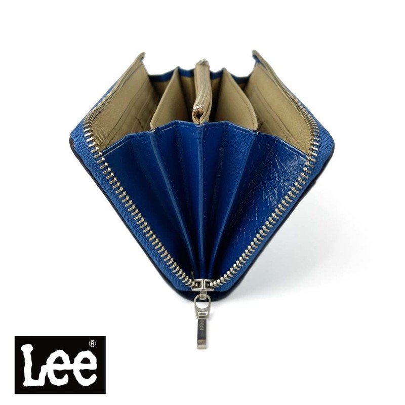 Lee 0520232a Luxury Italian Leather Round Zipper Long Wallet (8