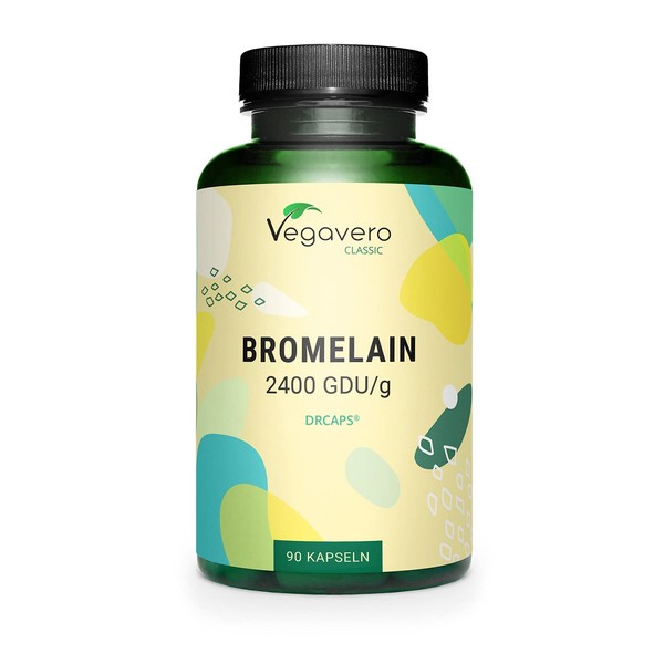 Bromelain 500mg Vegavero® | High Strength - 2400 GDU/g |
