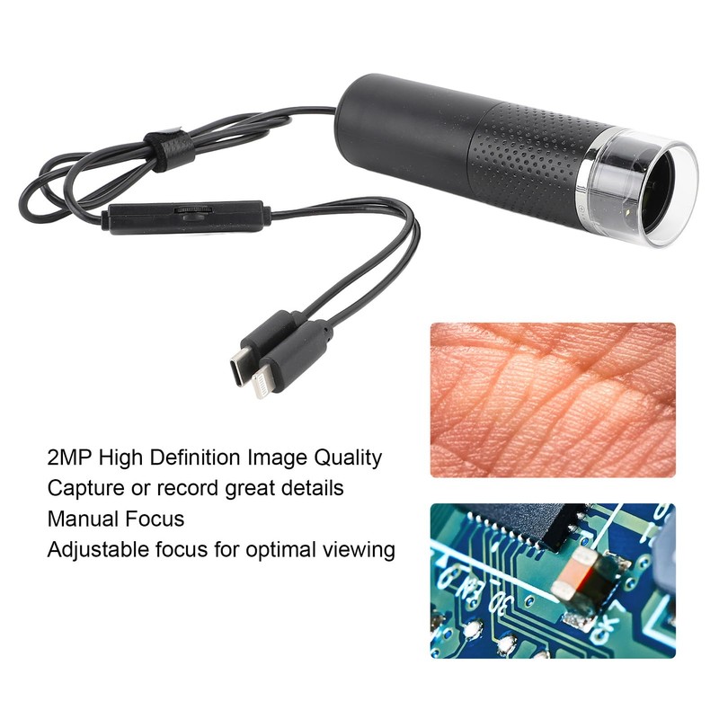 Digital Microscope, Portable USB Microscope, Handheld Microscopes for Kids, Students,