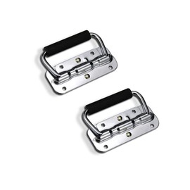 Ncheli Pack of 2 Spring Small Spring Pull Handles Pull Handle Built-in Knob Folding Handle Metal Handle Recessed Handle 110mm