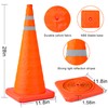 [2 Pack]28 Inch Collapsible Traffic Safety Cones - Parking Cones