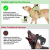 ChalkLit Light Up Dog Harness, No Pull Led Dog Harness