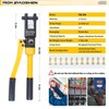 Hydraulic Crimping Tool,16 Ton Wire Crimping Tool Kit,6 AWG to