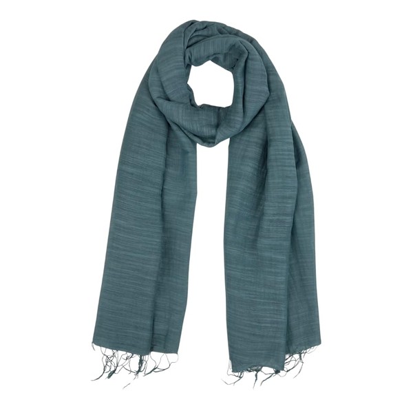 Humble Hilo Silk Blend Scarf Solid Colors (Misty Grey)